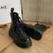 Xime - Classic women's leather boots with platform