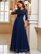 Diana | Elegant Maxi Dress with Lace and Chiffon for Women