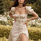 Rhedyn - Maxi Dress with Puff Sleeves