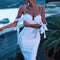 Xenia - Slim-fitting dress with stripes