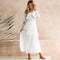 Sara - Long dress with bardot neckline