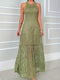 Halsey | Elegant Crochet Maxi Dress with a Flowing Fit for Summer