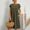 Elara - Knee-Length Summer Dress with Pockets