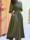 Katelyn | Off-the-Shoulder Midi Dress with Belt and Asymmetrical Hem