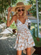 Kiara | Floral Print Dress with Guipure Lace