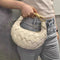 Lillian | Luxury Braided Tote Bag with Metal Handle