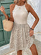 Lily | Elegant Summer Dress with Lace Halter Neck and Floral Print