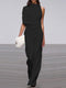 Alix - One-Shoulder Jumpsuit met Wijde Pijpen