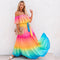 Stellara - Long dress with ruffles