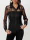 Mira | Elegante Blouse met Kant en Knoopsluiting