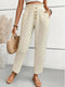 Miriam | Elegante Getextureerde Broek met Hoge Taille