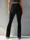 Nadia | Vintage Ribfluweel Hoge Taille Flared Broek