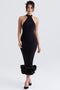Remi | Elegant Midi Dress with Ruffle Accents for Women