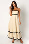 Ruth | Elegante Maxi-jurk met Speelse Biesdetails voor Dames