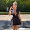 Chloe - Mini dress with round neckline