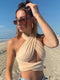 Yalena - Crisscross Halter Top