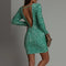 Selina – Shiny Sequin Dress with Long Sleeves | Radiant & Sophisticated