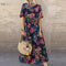 Lotte - vibrant maxi dress with flowers for an elegant look