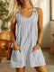 Sienna | Sleeveless Striped Summer Dress for Women