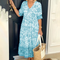 KARLA - Elegant spring dress with a V-neck
