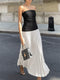 Anja - Pleated Monochrome Dress for Women