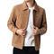 High-quality men's transitional jacket in classic velvet