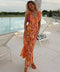 Aurora - dress with open back and ruffles