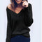 Women's V-neck sweater with a loose fit | Perfect for all seasons