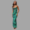 Celina - Silky satin dress with a bow neck and round neckline