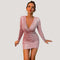 Aurelia - Sparkling sequin dress with V-neckline