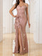 Victoria | Glamorous Sequin Evening Dress with High Slit