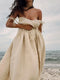 Sabrina - Backless V-neck beach dress