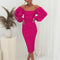 Aurora - Square Neck Midi Dress