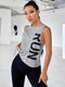 Sara | Casual tank top with letter print