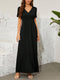 WEDNESDAY | Maxi dress with short sleeves