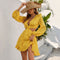 Adalynn - Yellow dress with open back