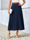 Sophie | Elegante A-lijn midi rok in solide kleur
