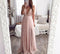 Fabina - Long dress with veil effect