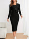 Imanie - Classic Fitted Dress for Women