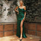 Lena - elegant satin off-the-shoulder dress