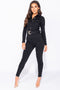 GRACE | Donkergrijs Denim Jumpsuit