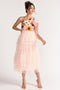 Bety Embroidered midi dress with ruffles