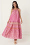 Romy maxi dress with ruffles