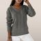 Aveline – Knitted Sweater with Cable Pattern