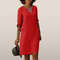 Alma – Straight Dress with V-neck