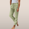 Women's Linen Summer Pants with Elastic Waist and Drawstring