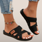 Women's Mesh Sandals – Breathable Slip-on Summer Footwear with Cross Straps