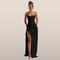 Maxi Dress with Spaghetti Straps and High Slit – Elegant and Sophisticated