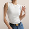 Mouwloze dames top – Aansluitend model met ronde hals
