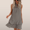 Women's sleeveless A-line dress – Airy fit and graphic print